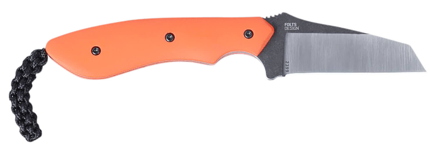 CRKT 2399 S.P.I.T. 2.29" Fixed Plain Satin Stonewashed 8Cr13MoV SS Blade/Orange G10 Handle Includes Sheath - Image 2