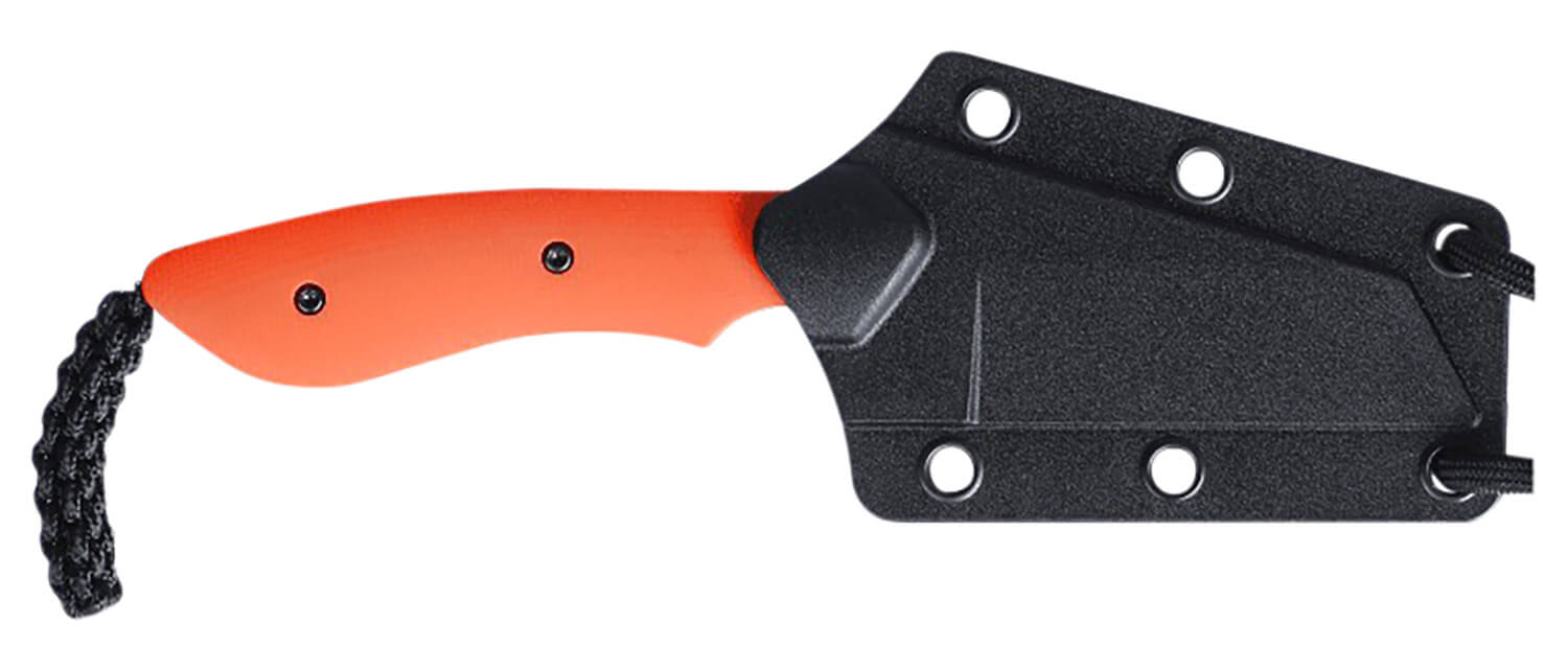 CRKT 2399 S.P.I.T. 2.29" Fixed Plain Satin Stonewashed 8Cr13MoV SS Blade/Orange G10 Handle Includes Sheath - Image 3