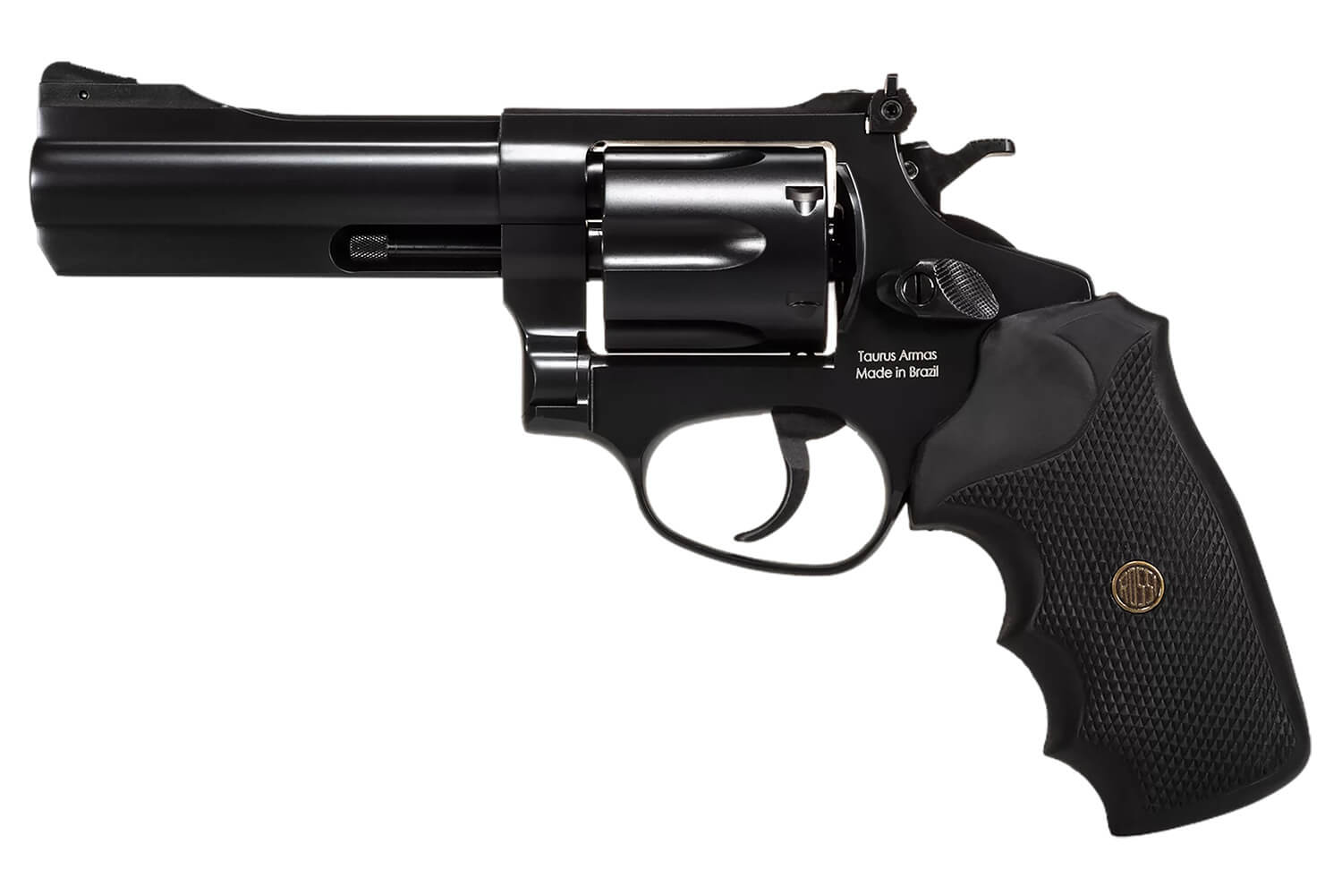 Rossi 2RM641 RM64 Medium Frame 357 Mag 6 Shot 4" Black Steel Barrel Cylinder & Frame Black Textured Rubber Grip Hammer Block Safety - Image 2