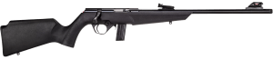 Rossi RB22L1611 RB22 Compact 22 LR 10+1 16" Matte Black Button Rifled Free Floating Steel Barrel Matte Black Stainless Steel Receiver Black Monte Carlo Stock Right Hand
