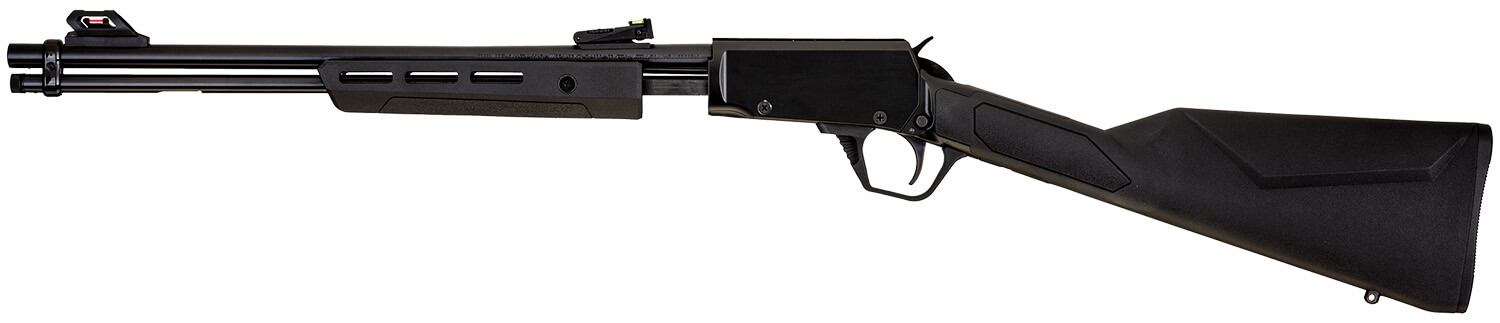 Rossi Gallery Pump 22 WMR 12+1 20" Black Polished Steel Barrel/Rec Synthetic Stock Fiber Optic Sights - Image 2