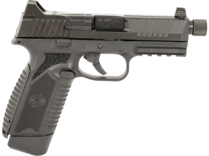 FN 66101385 545 Tactical 45 ACP 10+1 4.71" Black Target Crown/Threaded Steel Barrel Black Optic Cut/Serrated Steel Slide & Polymer Frame w/Picatinny Rail Ambidextrous