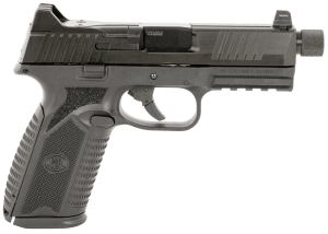 FN 66101375 510 Tactical Full Size Frame 10mm Auto 22+1  4.71" Black Target Crown Steel Barrel  Black PVD Optic Cut/Serrated Steel Slide & Polymer Frame w/Picatinny Rail  Ambidextrous