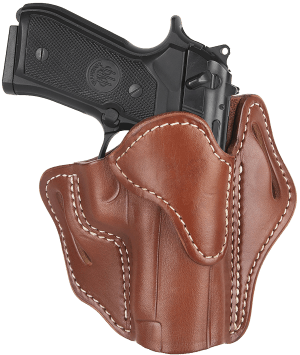 1791 Gunleather ORBH23CBRR BH2.3 Optic Ready OWB Size 2.3 Classic Brown Leather Belt Slide Compatible w/Glock 17/20/21/22/31/34/35/40/41/Sig Sauer P220/P226  Right Hand
