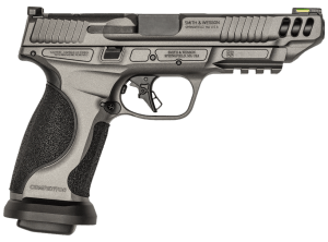 Smith & Wesson 13199 M&P Performance Center M2.0 Competitor Full Size 9mm Luger 17+1 5" Black Armornite Steel Barrel Tungsten Gray Cerakote Optic Ready/Serrated Stainless Steel Slide Tungsten Gray Cerakote Aluminum Frame w/Picatinny Rail
