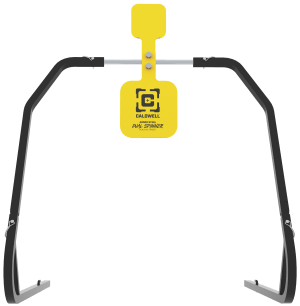 Caldwell 1196226 Daul Spinner  Yellow AR500 Steel 3/8 Thick Standing Target Includes 5" & 8" Plates"