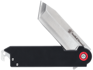 Smith & Wesson Knives 1193144 Big Benji 3.50" Folding Plain Stainless Steel Blade 4.25" Black