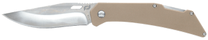 Schrade 1159301 Slingshot Lockback Folder 4" Recurve Clip Point/Satin AUS-10 Blade 5" G10 Handle
