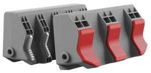 Real Avid AVSFJPF Smart-Jaws Tube-Fit Sleeves Reversible Gray/Red Rubber Overmold & Steel Side Fits Master Gun Vise