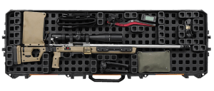 Magpul MAG1302BLK DAKA Grid Organizer Black Polypropylene for Pelican 800 Vault Double Rifle Case