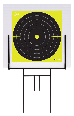 EZ-Aim 15309 Portable Range Target Stand Black Steel 18" W x 19" H Includes 2 Adhesive Targets