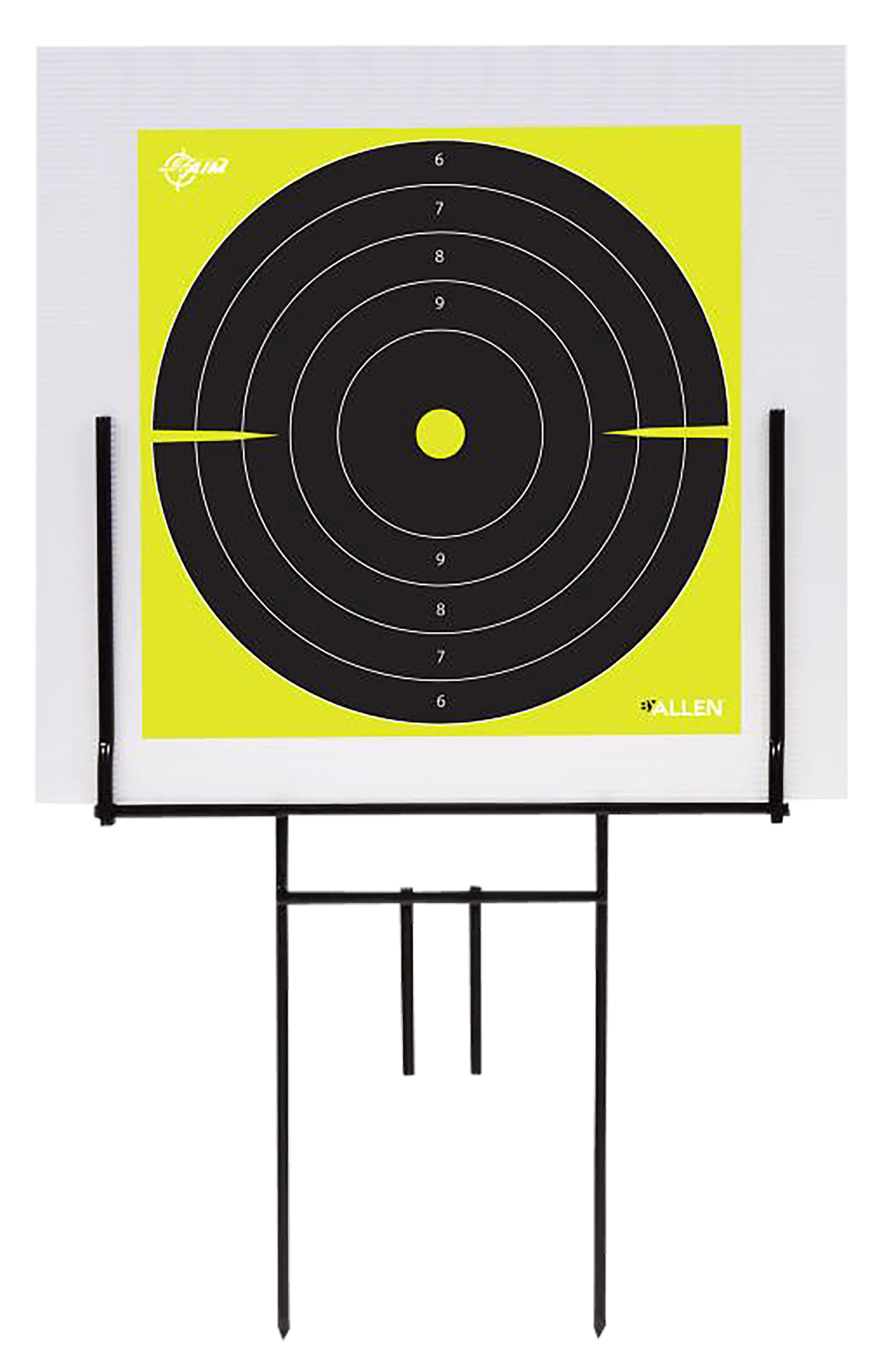 EZ-Aim 15309 Portable Range Target Stand Black Steel 18" W x 19" H Includes 2 Adhesive Targets