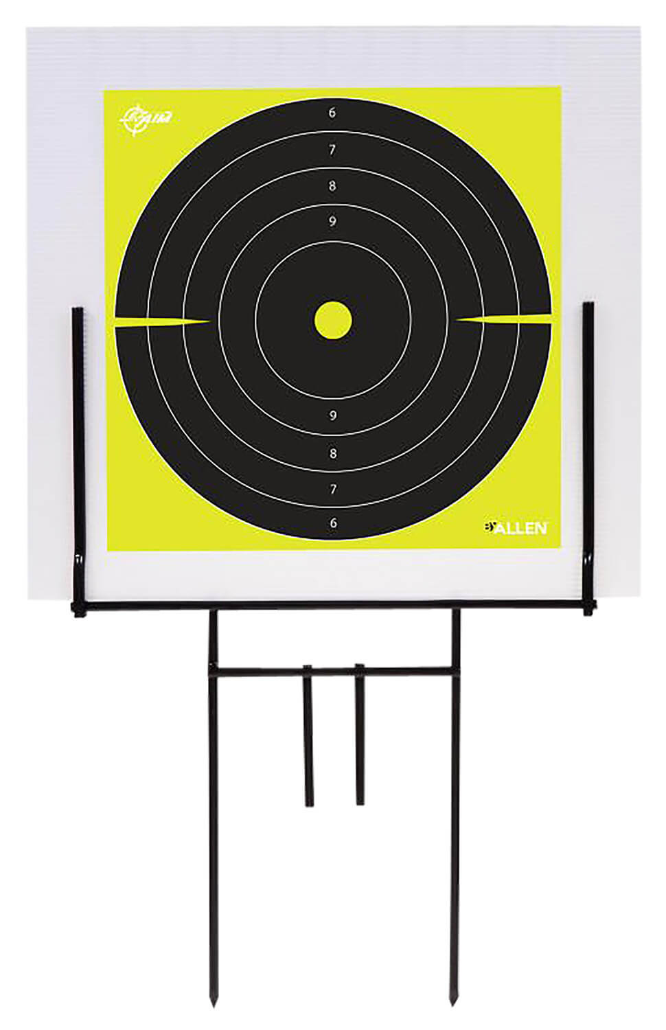 EZ-Aim 15309 Portable Range Target Stand Black Steel 18" W x 19" H Includes 2 Adhesive Targets - Image 2