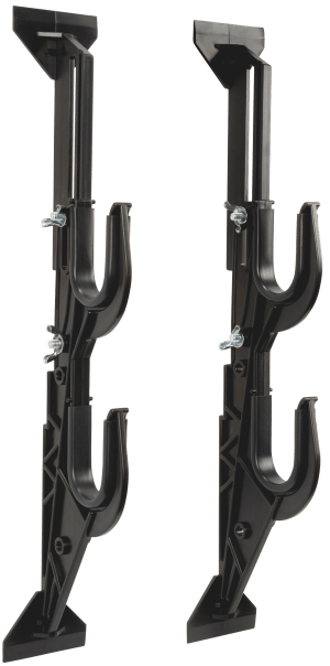Allen 17450 Gun/Accessory Rack  Black Plastic Holds 2