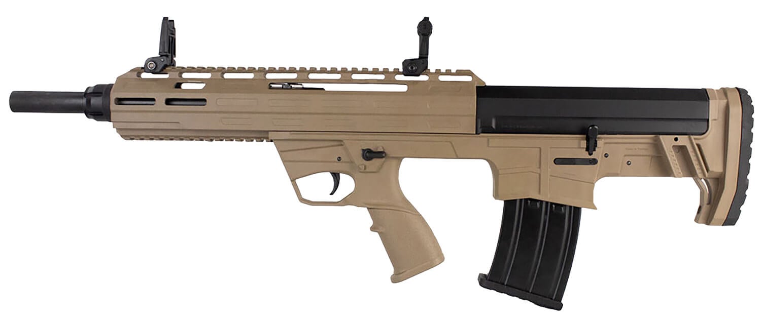 Tokarev USA 21000128 TBP 12 Gauge 3" 5+1 18.50" FDE Cheek Riser Compatible Bull-Pup Stock Flip-Up Sights 3 Chokes - Image 2