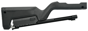 Tactical Solutions TDCMBBBLK X-Ring Takedown Barrel and Stock Combo 22 LR 16.50" Matte Black Fluted & Threaded with Fiber Optic Sight  Black Magpul Backpacker Stock Fits Ruger 10/22 Takedown