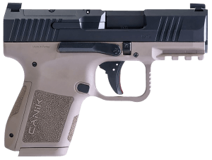 Canik HG7620BDN MC9 9mm Luger 12+1/15+1 3.18" Black Steel Barrel Tennifer w/Black Cerakote Optic Ready/Serrated Slide Flat Dark Earth Polymer Frame w/Picatinny Rail Textured Flat Dark Earth Polymer Grips