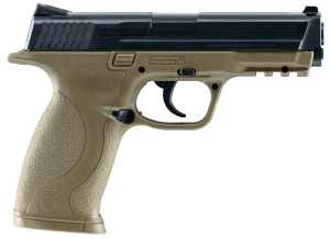 Umarex S&W Air Guns 2255051 S&W M&P  CO2 177 BB 19+1 4.25" FDE Polymer Grips