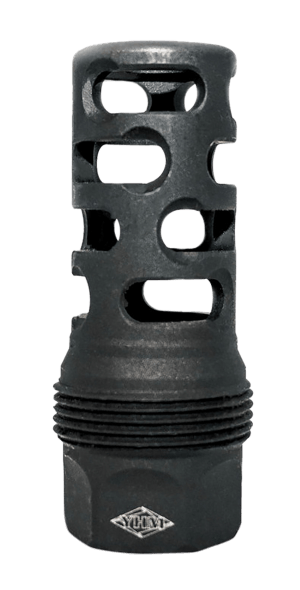 Yankee Hill 4405MB24 sRx Q.D. Muzzle Brake Long Black Phosphate Steel with 5/8"-24 tpi  9mm  2.30" OAL & 9.375" Diameter for sRx Adapters