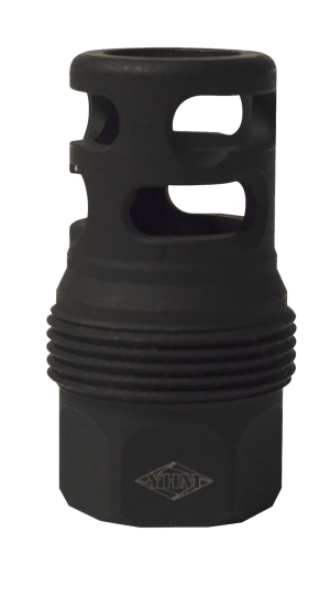 Yankee Hill 4445MB24B sRx Q.D. Muzzle Brake Short Black Phosphate Steel with 11/16"-24 tpi for sRx Adapters