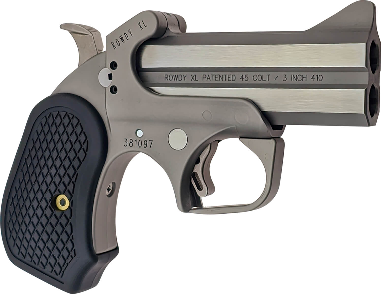 Bond Arms BARWXL Rowdy XL 45 Colt (LC) .410 2rd Shot 3.50" Matte Stainless Steel Frame Black Extended B6 Resin Grips - Image 3