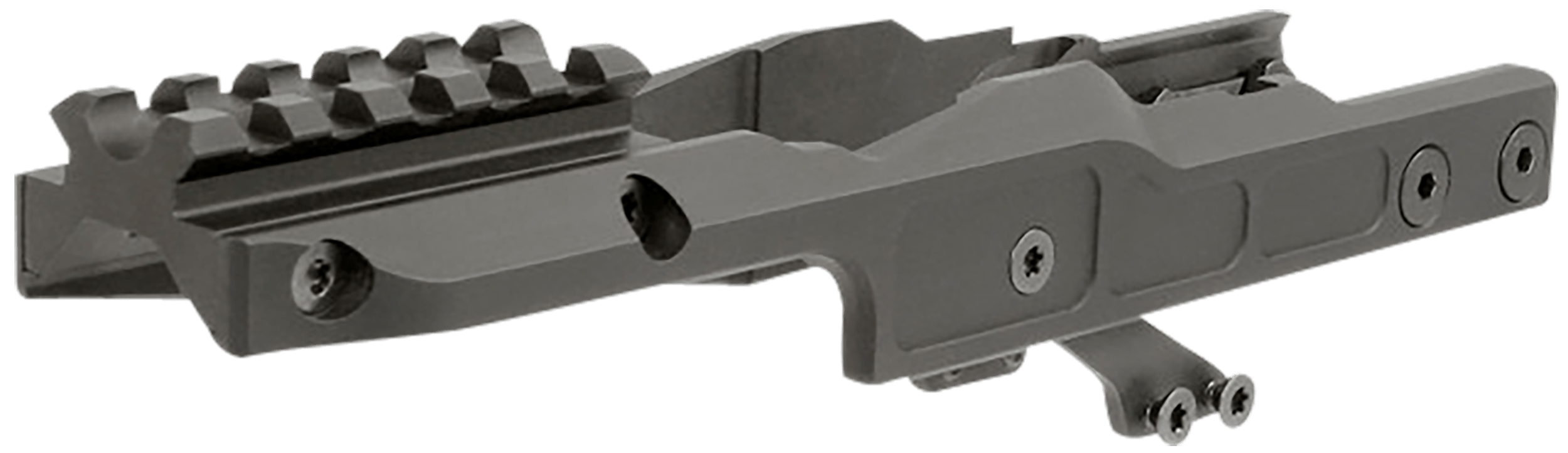 Midwest Industries MIAKALPHARDM Alpha Optic Mount Black Anodized Hardcoat Aluminum/Steel MI AK Alpha Series Handguards Compatible w/Aimpoint T2 Pattern Optics