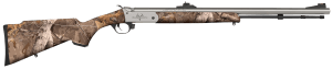 Traditions R721108432S Buckstalker XT 50 Cal 209 Primer 24"  Stainless Cerakote Barrel/Rec  Next Wyld Camo Synthetic Stock  Fiber Optic Sights