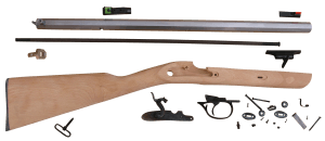 Traditions KRC53008 Deerhunter 50 Cal Percussion 24" Natural Stainless Octagon Barrel Unfinished Hardwood Stock Sidelock Action Lite Optic Sights