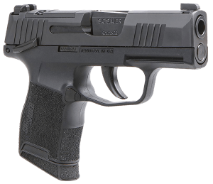 Sig Sauer 3659BXR3PMS P365 BXR Micro-Compact 9mm Luger 10+1  3.10" Black Steel Barrel  Black Nitron Optic Ready/Serrated Slide  Black Stainless Steel Frame w/Picatinny Rail  Black Polymer Grips