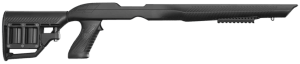 ADAPTIVE TACTICAL 1081039 Tac-Hammer RM4 Black Synthetic  Adjustable Stock with Magazine Compartments  Removable Barrel Inserts  Stowaway Accessory Rail  Fits Ruger 10/22 (Most Barrel Contours)