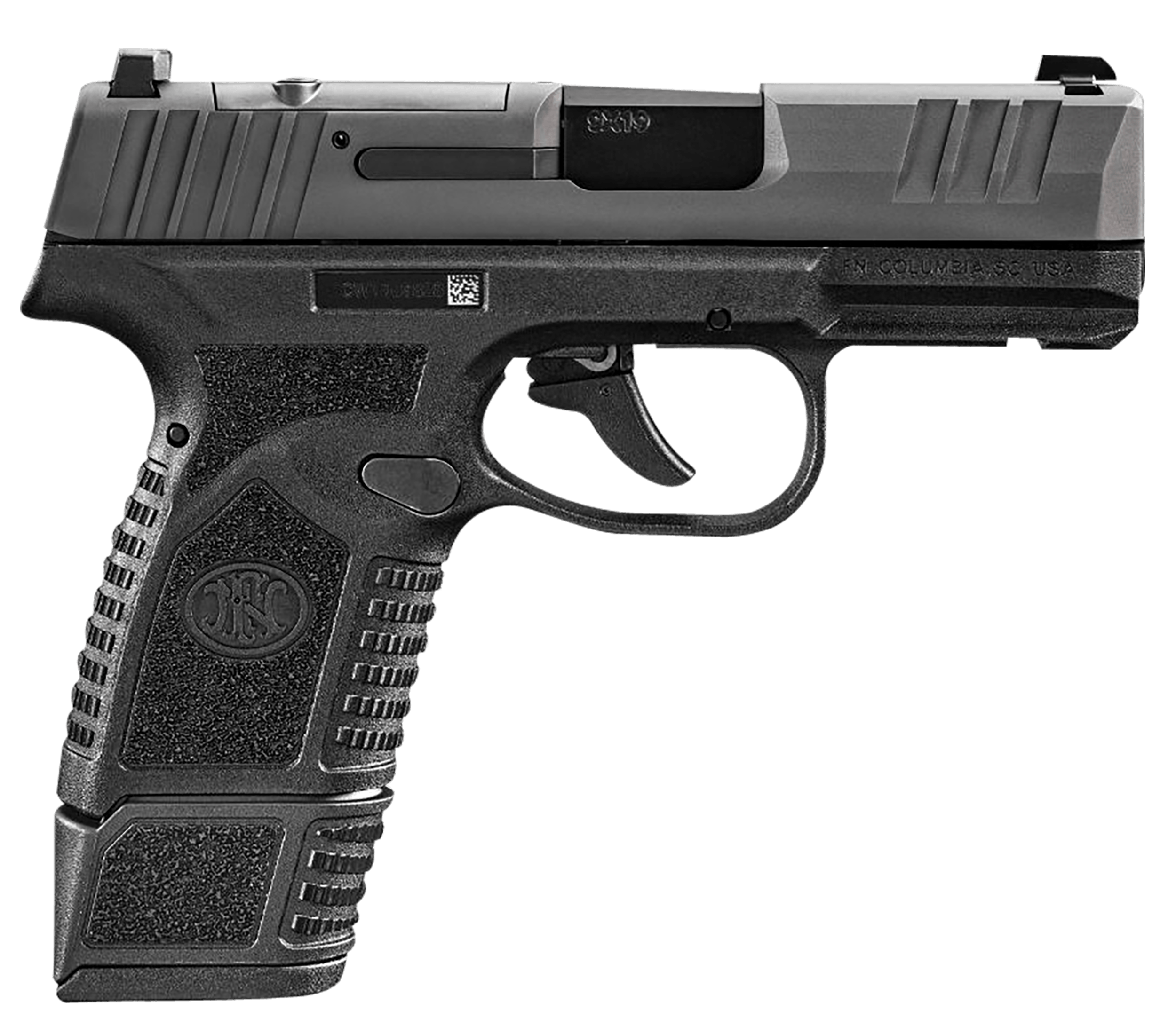 FN 66101410 Reflex MRD Micro-Compact Frame 9mm Luger 15+1/11+1 3.30" Black Target Crown Steel Barrel Black PVD Optic Ready/Serrated Steel Slide & Polymer Frame w/Picatinny Rail Ambidextrous
