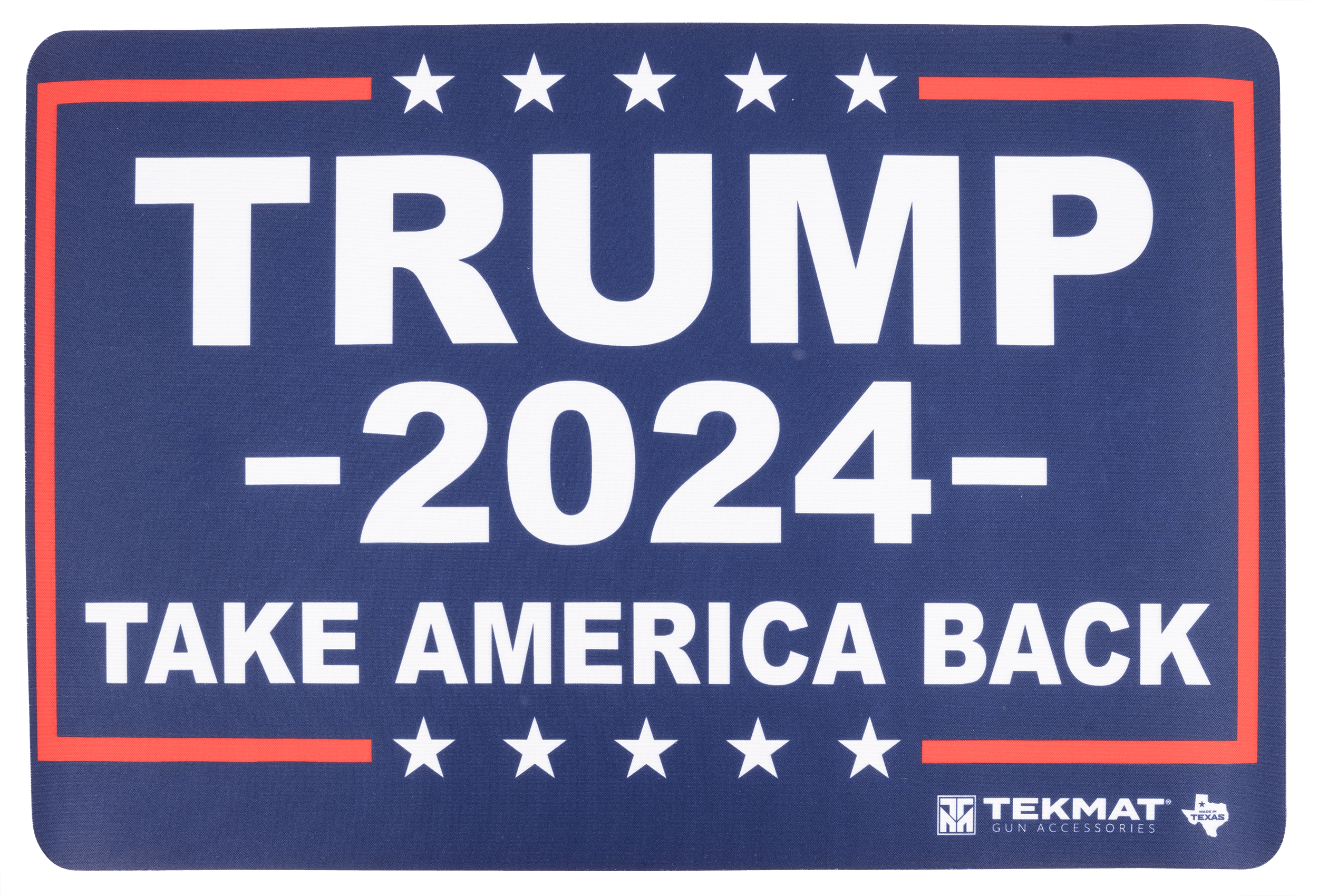 TekMat TEKR17TRUMP2024 Trump 2024 Take Back America Thermoplastic Fiber Top w/Vulcanized Rubber Back 17" x 11"