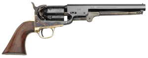 Pietta PF51CH44712 1851 Navy 44 Cal 7.37" 6 Shot Color Case Hardened Steel Frame Blued Cylinder 7 Octagon Barrel w/Walnut Grip