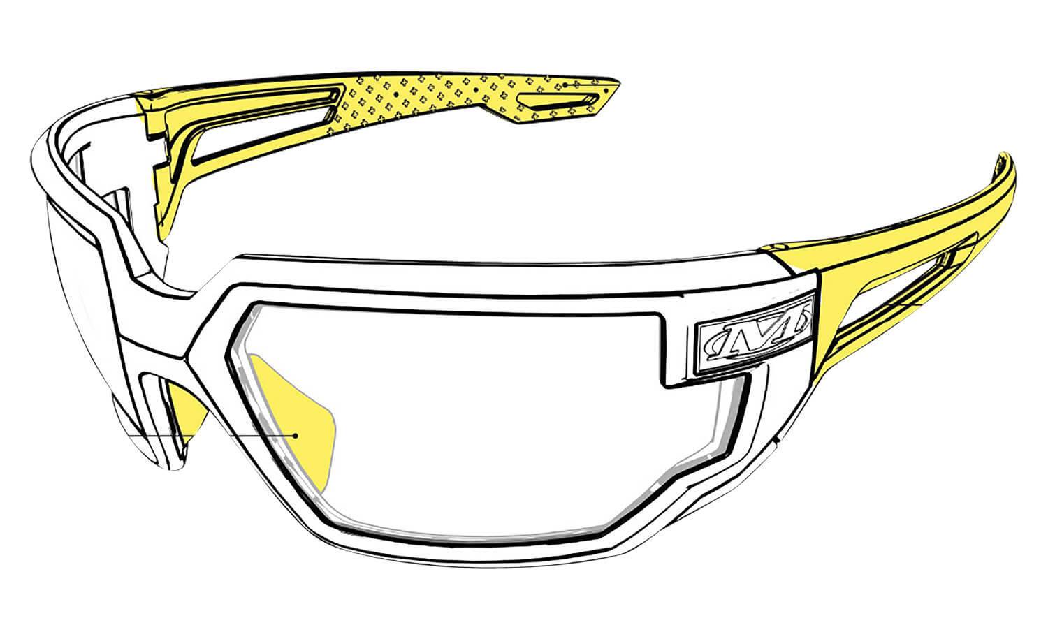 Mechanix Wear VXF20AJPU Type-X Safety Glasses Medium Anti-Scratch Gray Frame - Image 2