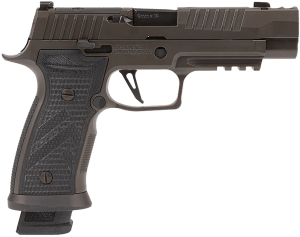 Sig Sauer 320AXGF9LEGION P320 AXG Legion Full Size Frame 9mm Luger 21+1 3.90" Black Carbon Steel Barrel Legion Gray Cerakote Optic Ready/Ported/Serrated Stainless Steel Slide Legion Gray Cerakote Aluminum Frame w/Beavertail & Picatinny Rail Legion Gra
