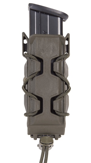High Speed Gear 16PT01OD TACO V2 Mag Pouch Single OD Green Polymer Belt Clip/MOLLE U-Mount Compatible w/ Pistol Mags