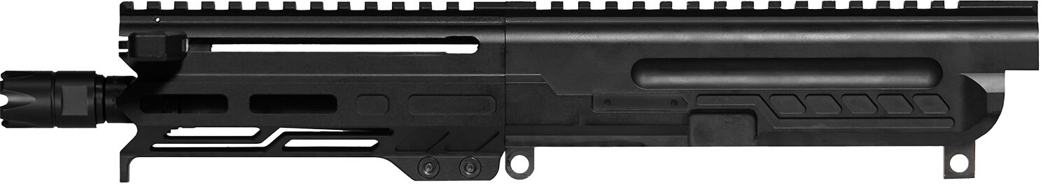 CMMG 94B6829AB Dissent 9mm Luger 6.50" Left Side Charging Handle Armor Black OEM Zeroed Linear Comp 4.60" M-LOK Handguard for AR-Platform Picatinny End Plate - Image 2