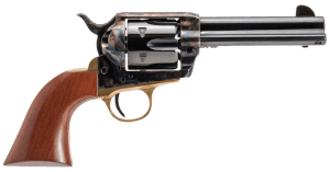 Cimarron PPP9MM Pistolero  9mm Luger 6 Shot  4.75" Blued Barrel & Cylinder  Color Case Hardened Frame  Walnut Grip