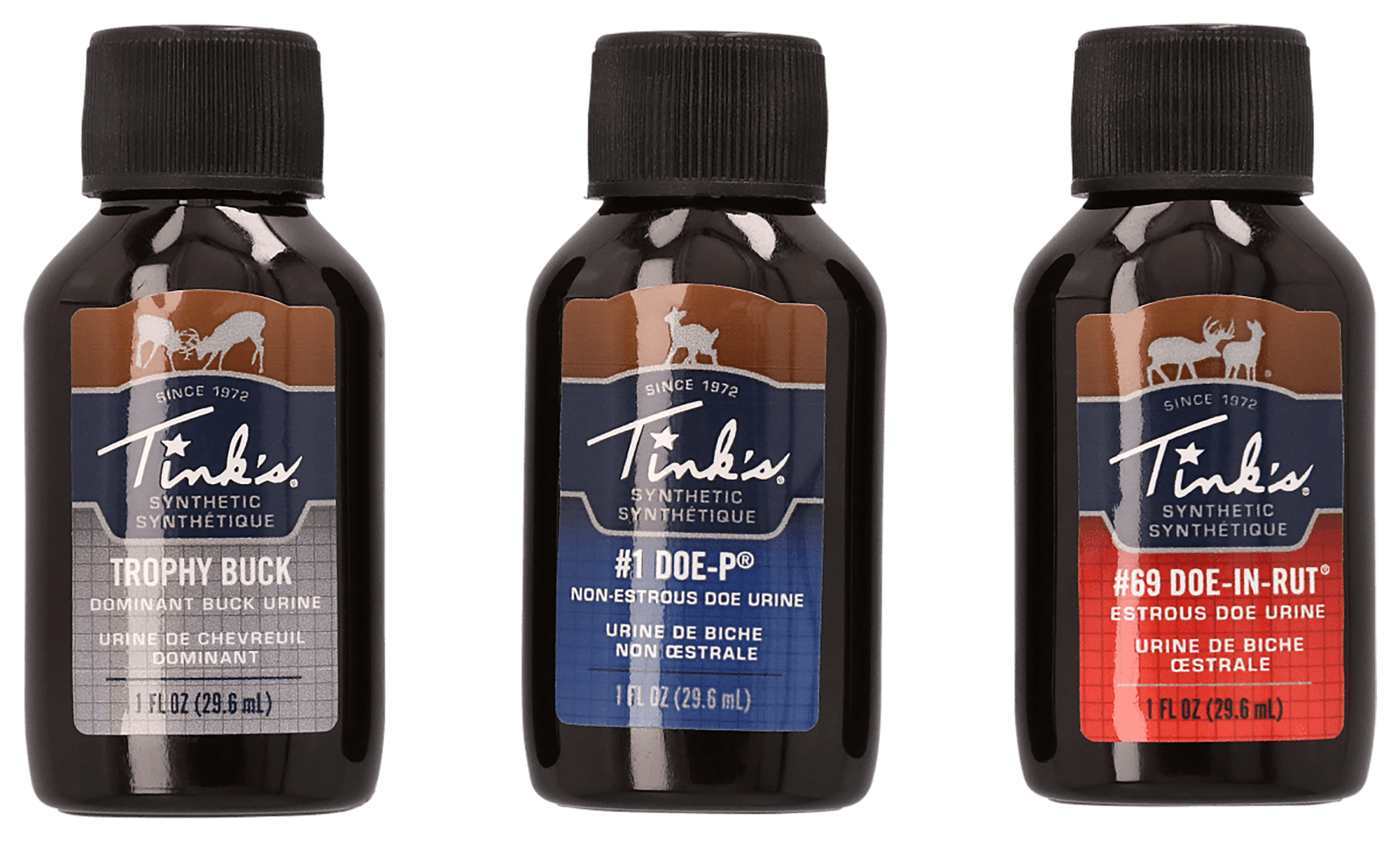Dead Down Wind W5999 Hunt Success Kit Synthetic Deer Attractant Doe-In-Rut/Doe-P/Trophy Buck Scent 1 oz Bottle