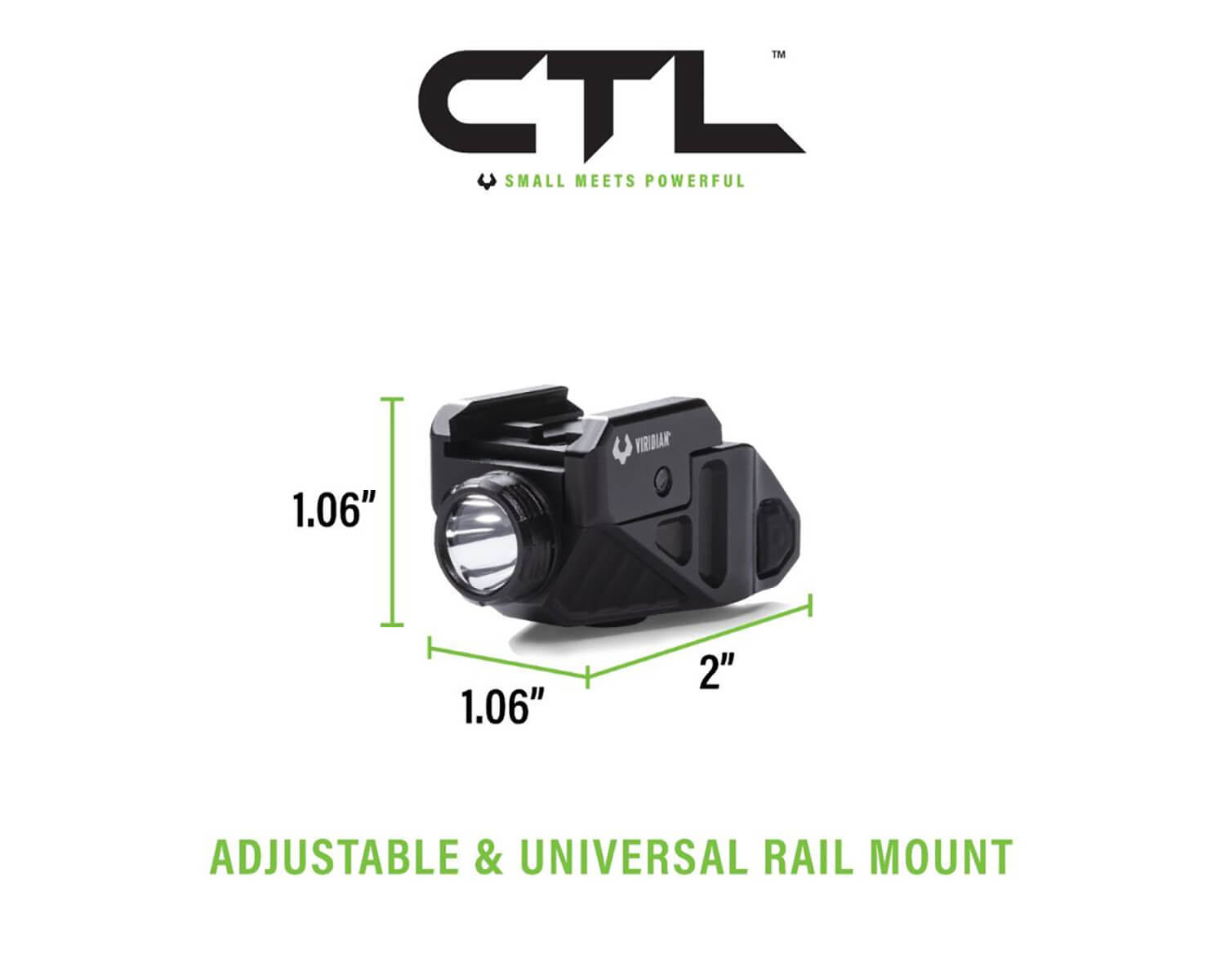 Viridian 9300025 CTL with SAFECharge C Series Black 120/280/525 Lumens White LED Sig Sauer/Taurus/Smith & Wesson - Image 2