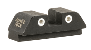 AmeriGlo GL8113R Classic Tritium Rear Sight for Glock Black | Green Tritium with White Outline Rear Sight