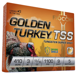 Fiocchi 410TSS9 Golden Turkey TSS 410Gauge 3" 13/16oz 9Shot 5 Per Box