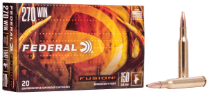 Federal F270FS2 Fusion  270Win 150gr Bonded Soft Point 20rd Box