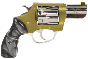 Charter Arms 53624 Undercover II Large 38 Special 6 Shot 2.20" High Polished Stainless Steel Barrel & Cylinder OD Green Anodized Aluminum Frame Black Pearlite Grip Exposed Hammer