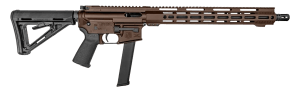 Diamondback DB1418P071 DB15  9mm Luger 32+1 16"  Midnight Bronze Rec/M-Lok Handgaurd  Carbon Lower  Black Magpul CTR Stock/K2 Grip  Flash Hider
