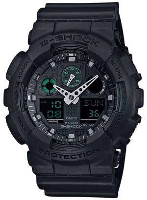 G-Shock GA100MB1ACR Tactical  Black Black Analog/Digital Display