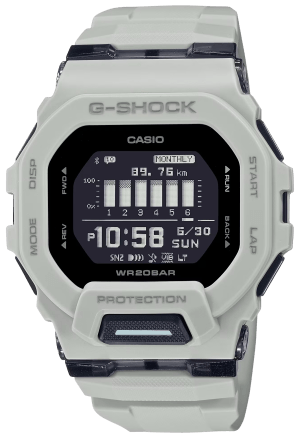 G-shock GBD200UU9 G-Shock Tactical White Stainless Steel Bezel 145-215mm