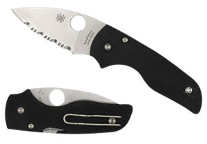 Spyderco C230GP Lil' Native  2.42" Folding Plain Satin CPM S30V SS Blade/Black Textured G10 Handle Includes Pocket Clip