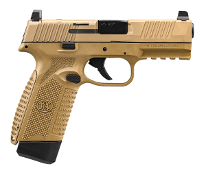FN 66101390 545 MRD Full Size 45 ACP 10+1 4.10" Black Hammer Forged/Target Crown Barrel/ Flat Dark Earth Optic Cut/Serrated Slide/Flat Dark Earth Polymer Frame w/Picatinny Rail Ambidextrous