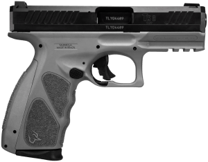 Taurus 1TS9SR041GR TS9  9mm Luger 17+1 4" Matte Black Steel Barrel  Matte Black Serrated Slide  Gray Polymer Frame w/Picatinny Rail  Gray Polymer Grip w/Interchangeable Backstraps  Includes 2 Magazines